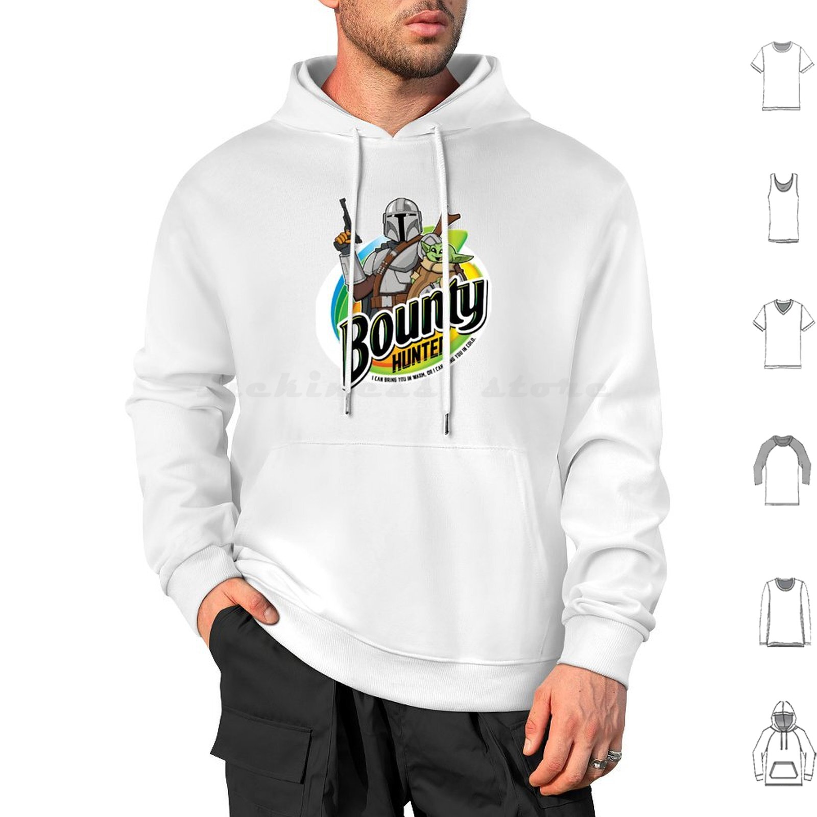 Science Hunter - เสื้อฮู้ดนักล่าเงินรางวัล แขนยาว ลายนักล่าเงินรางวัล สงครามอวกาศ สำหรับเด็ก อุ่นหรือใส่ในหน้าหนาว