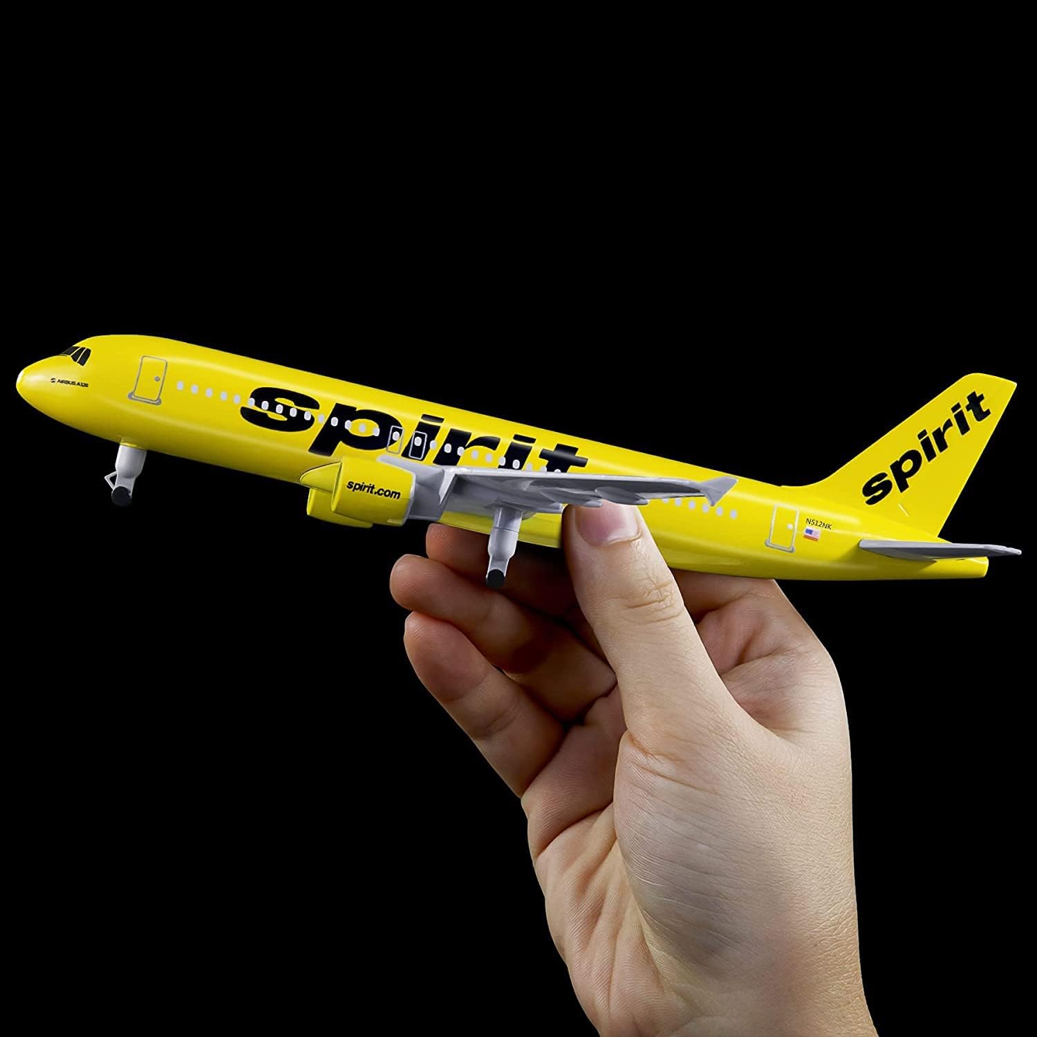 Science Exhibition Models - โมเดลเครื่องบินจำลองอัลลอยด์ อเมริกันสปิริต A320 ขนาด 20 ซม.