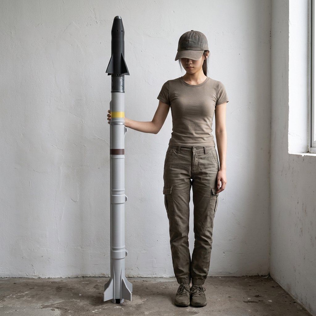 Science Exhibition Models - โมเดลขีปนาวุธ AIM-9X ไซด์วินเดอร์ ของกองทัพอากาศสหรัฐฯ ขนาดใหญ่ ผลิตด้วยเทคโนโลยี