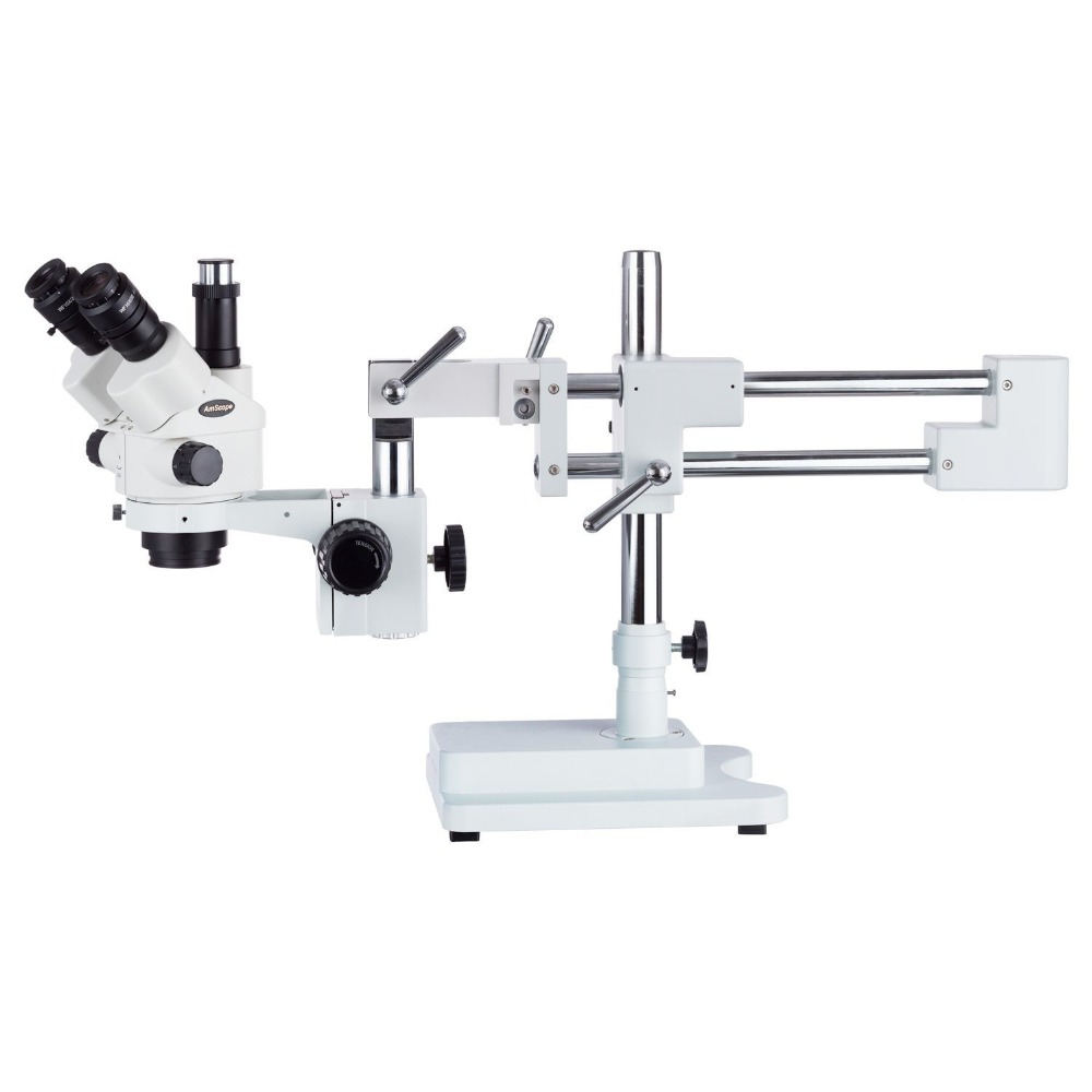 กล้องจุลทรรศน์สเตอริโอแบบสามตา - Amscope Microscope Stereo 7X-45X บทวิจารณ์และราคา